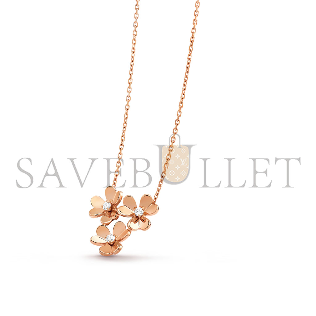 VAN CLEEF ARPELS FRIVOLE PENDANT, 3 FLOWERS VCARP2DL00